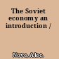 The Soviet economy an introduction /