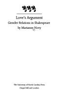 Love's argument : gender relations in Shakespeare /