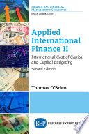 Applied international finance.