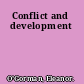 Conflict and development