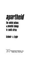 Apartheid, the United Nations & peaceful change in South Africa /