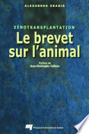 Le brevet sur l'animal X©♭notransplantation /