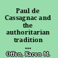 Paul de Cassagnac and the authoritarian tradition in nineteenth-century France /