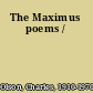 The Maximus poems /