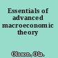 Essentials of advanced macroeconomic theory