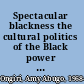 Spectacular blackness the cultural politics of the Black power movement and the search for a Black aesthetic /