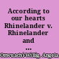 According to our hearts Rhinelander v. Rhinelander and the law of the multiracial family /