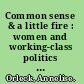 Common sense & a little fire : women and working-class politics in the United States, 1900-1965 /