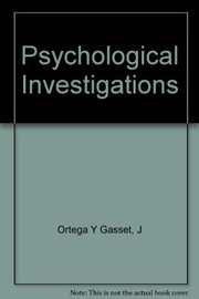 Psychological investigations /