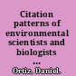 Citation patterns of environmental scientists and biologists at the University of Massachusetts at Boston : implications for library collection development /