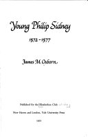 Young Philip Sidney, 1572-1577 /