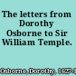 The letters from Dorothy Osborne to Sir William Temple.