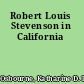 Robert Louis Stevenson in California