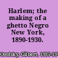 Harlem; the making of a ghetto Negro New York, 1890-1930.