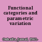 Functional categories and parametric variation