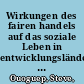 Wirkungen des fairen handels auf das soziale Leben in entwicklungsländern : Beispiel von zwei Kooperativen in Kamerun /