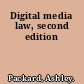 Digital media law, second edition