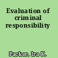 Evaluation of criminal responsibility