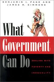 What government can do : dealing with poverty and inequality /