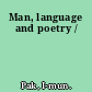 Man, language and poetry /