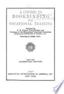 A course in bookbinding for vocational training,