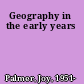 Geography in the early years