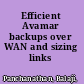 Efficient Avamar backups over WAN and sizing links /