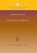 E-contract e privacy /