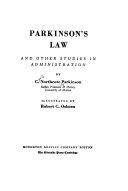 Parkinson's law, and other studies in administration /