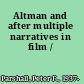 Altman and after multiple narratives in film /