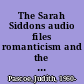 The Sarah Siddons audio files romanticism and the lost voice /