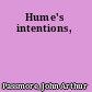 Hume's intentions,