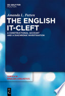 The English it-cleft a constructional account and a diachronic investigation /