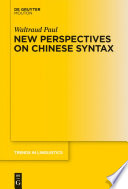 New perspectives on Chinese syntax /