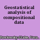 Geostatistical analysis of compositional data