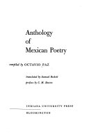 Anthology of Mexican poetry /