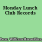 Monday Lunch Club Records