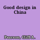 Good design in China