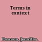 Terms in context