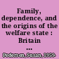 Family, dependence, and the origins of the welfare state : Britain and France, 1914-1945 /