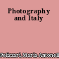 Photography and Italy