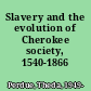 Slavery and the evolution of Cherokee society, 1540-1866 /