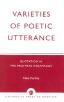 Varieties of poetic utterance : quotation in The brothers Karamazov /