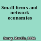 Small firms and network economies