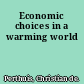 Economic choices in a warming world