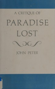 A critique of Paradise lost /