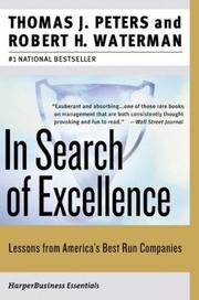 In search of excellence : lessons from America's best-run companies /