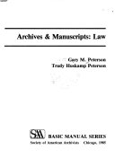 Archives & manuscripts : law /