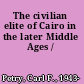 The civilian elite of Cairo in the later Middle Ages /