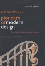 Pioneers of modern design : from William Morris to Walter Gropius /